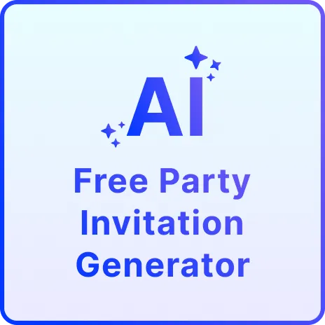 Free AI Party Invitation Generator, Free Party Invitation Maker Online
